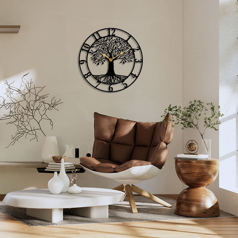 Tree Of Life Metal Wall Clock Wall decor