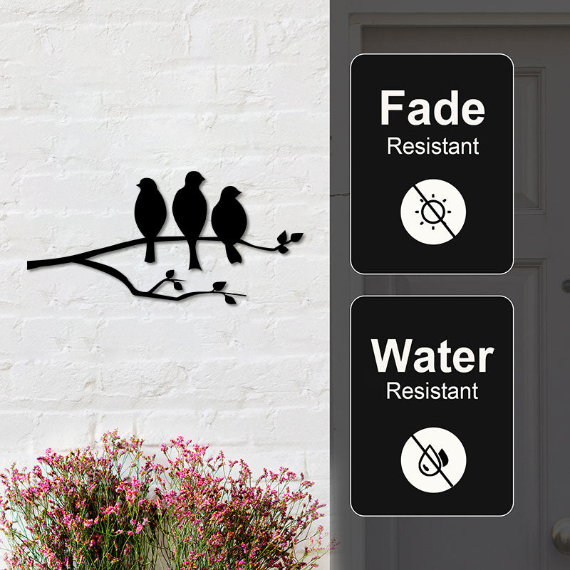 Metal Bird Outdoors Sign For Home decor