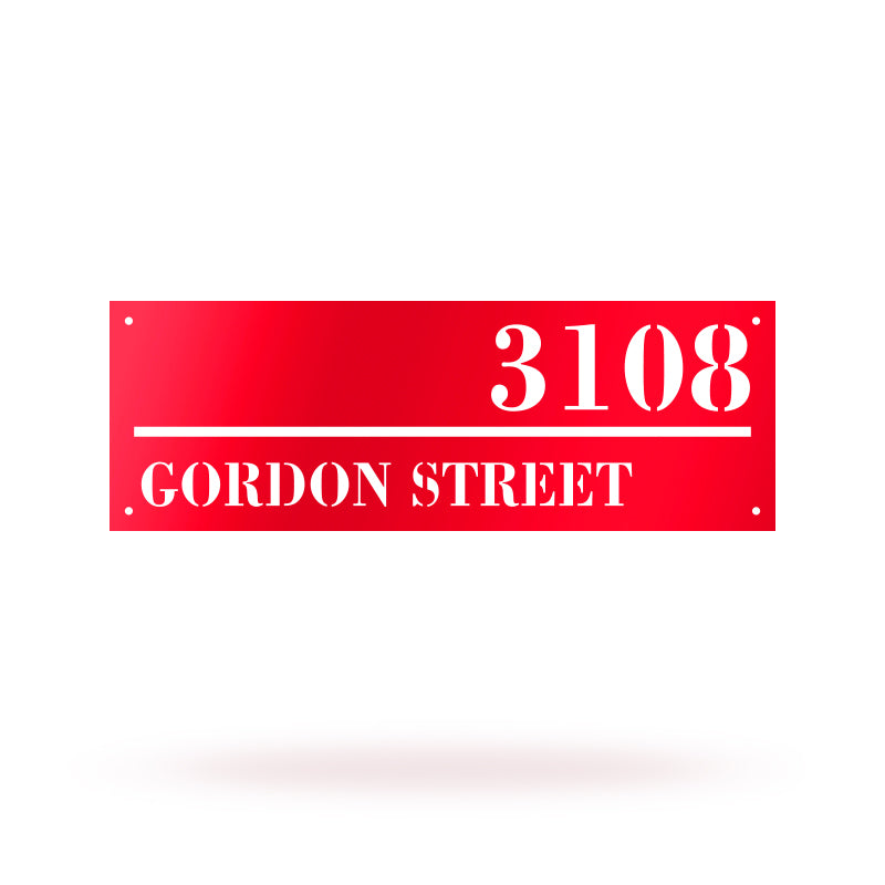 Diy Address Sign Metal House Number and Letters Signs for Yard