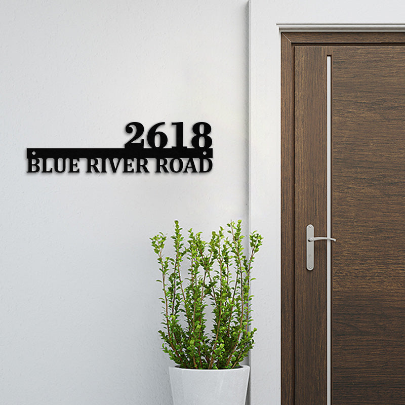 Custom Address Metal Sign House Numbers for Home &amp; Garden