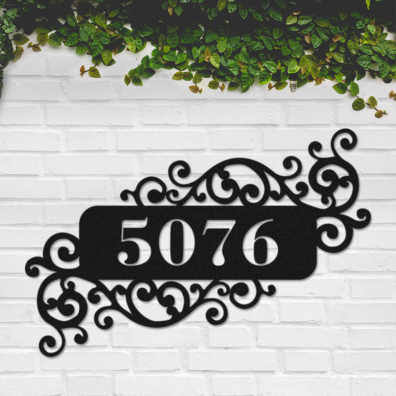 Custom Metal Address Sign Outside Plaque for House Number