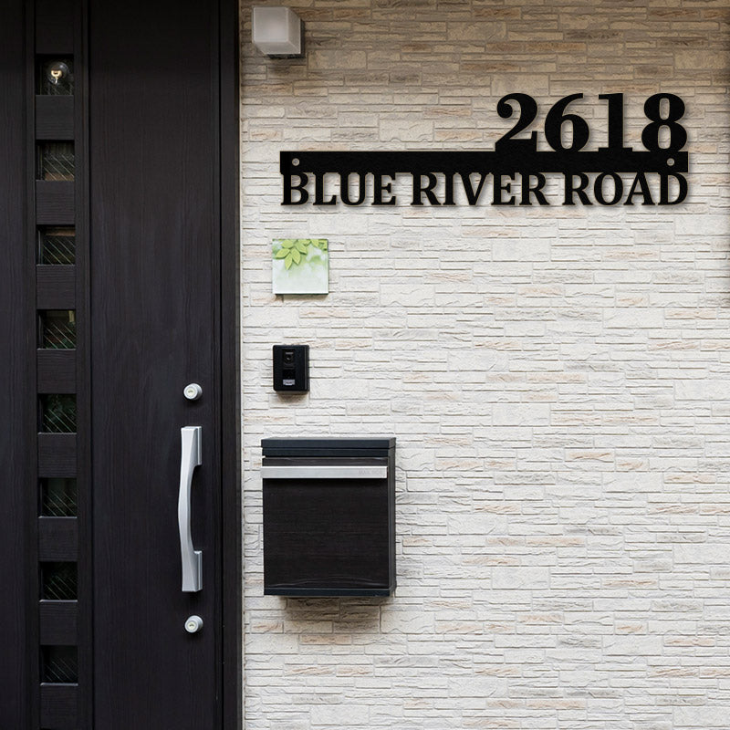 Custom Address Metal Sign House Numbers for Home &amp; Garden