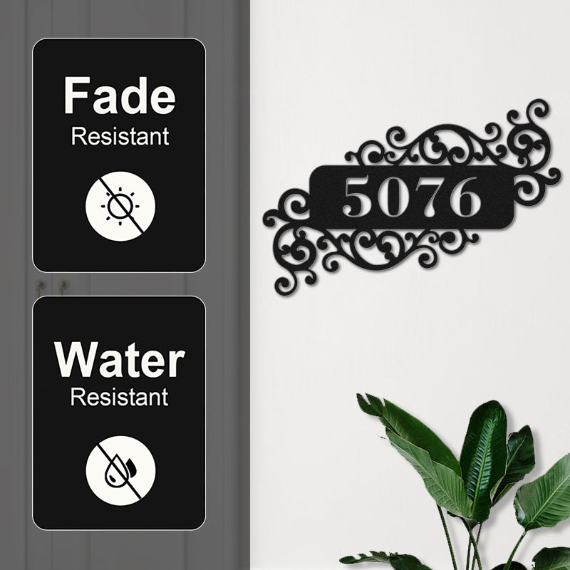 Custom Metal Address Sign Outside Plaque for House Number