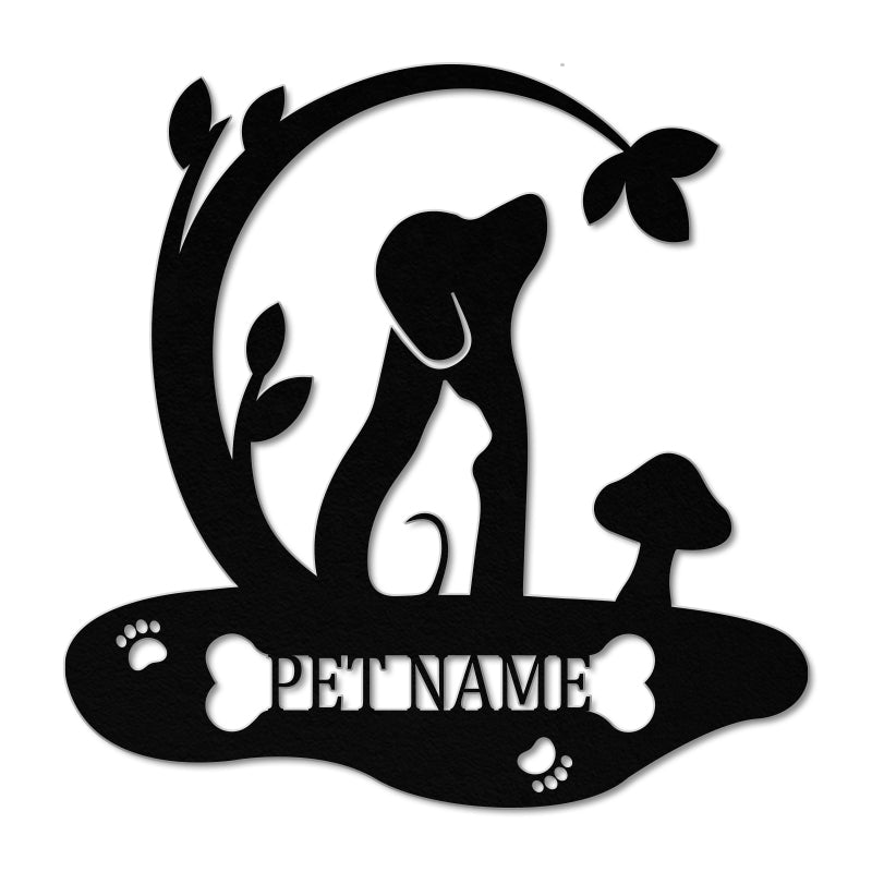 Custom Pet Dog Cat Metal Wall Sign Gift & Home Decor