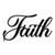 Faith Word Metal Wall Art Decor for Dining Room Kitchen Door Decorations