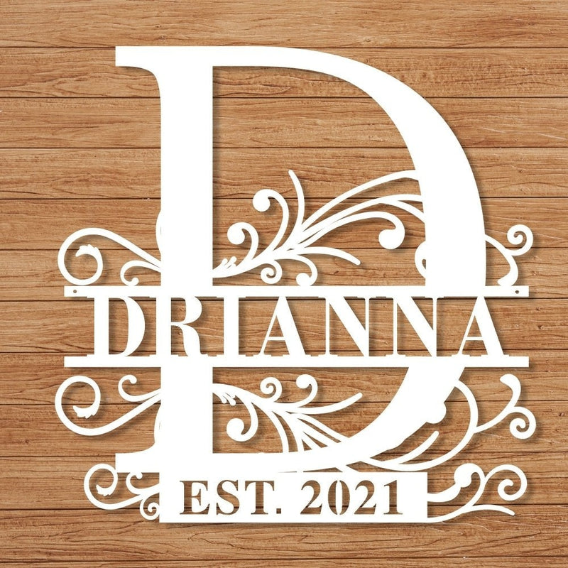 Custom Family Name Sign Metal Wall Art - iWantDIY