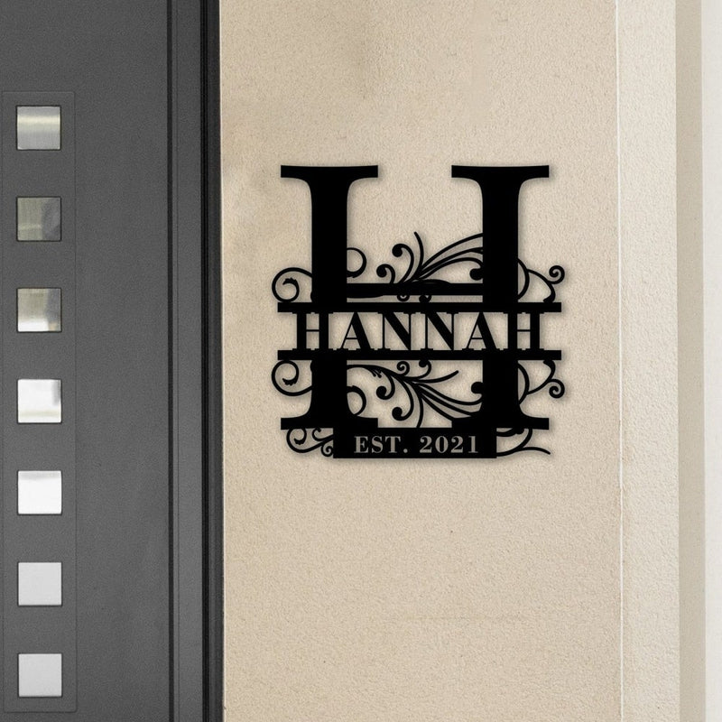 Custom Last Name Family Name Metal Sign - iWantDIY