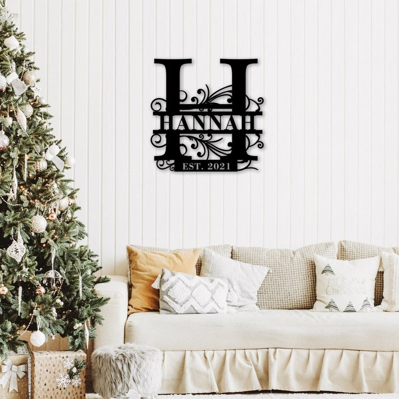 Custom Last Name Family Name Metal Sign - iWantDIY