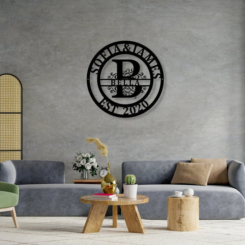 Custom last Name Sign for Home Decor - iWantDIY