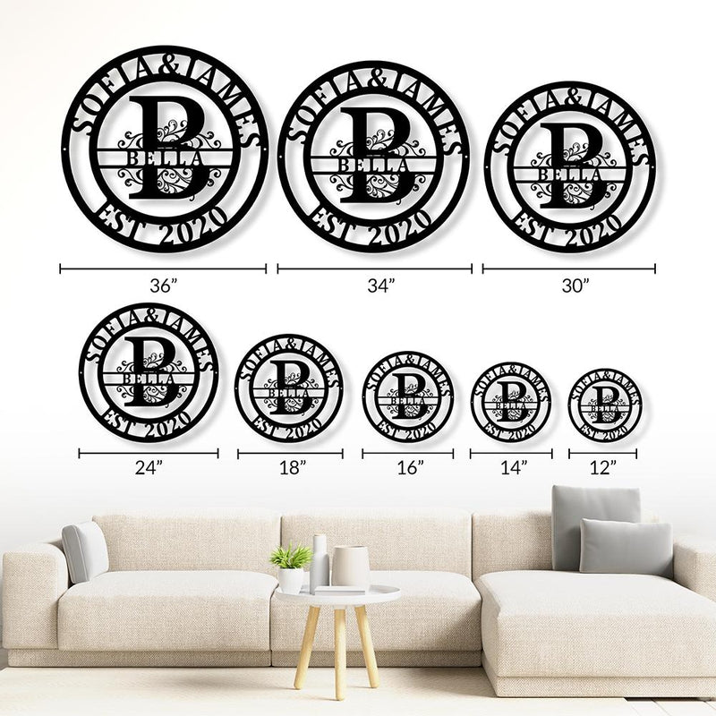 Custom last Name Sign for Home Decor - iWantDIY