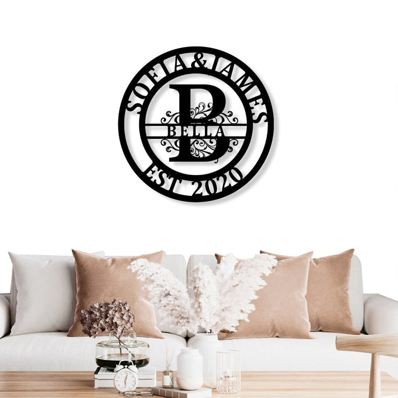 Custom last Name Sign for Home Decor - iWantDIY