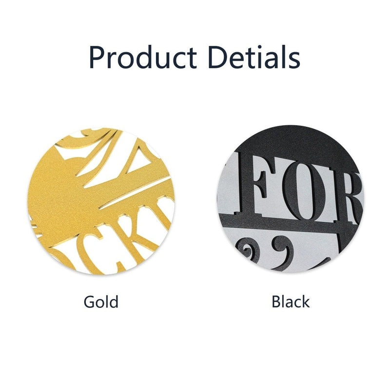 Custom Monogram Last Name Metal Sign - iWantDIY