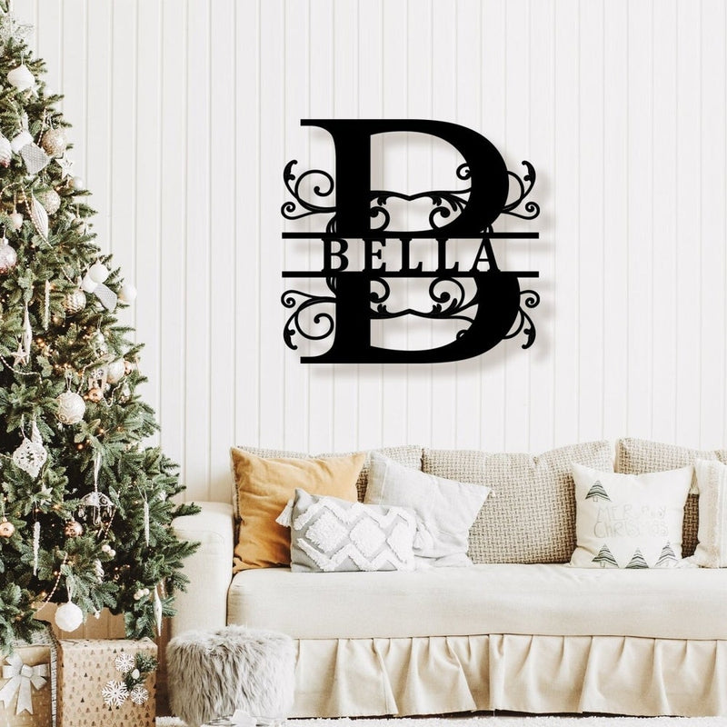 Custom Monogram Name Sign Wall Art - iWantDIY