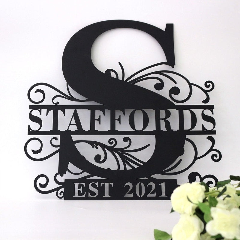 Custom Family Last Name Metal Steel Monogram Signs personalized Iron Name  Metal Signs by Your Own Establish Signs - iWantDIY