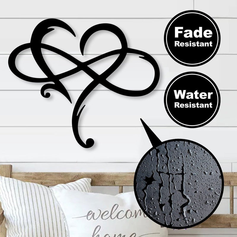 Infinity Love Metal Sign Wedding Docor - iWantDIY