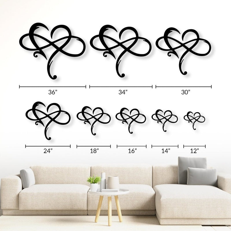 Infinity Love Metal Sign Wedding Docor - iWantDIY
