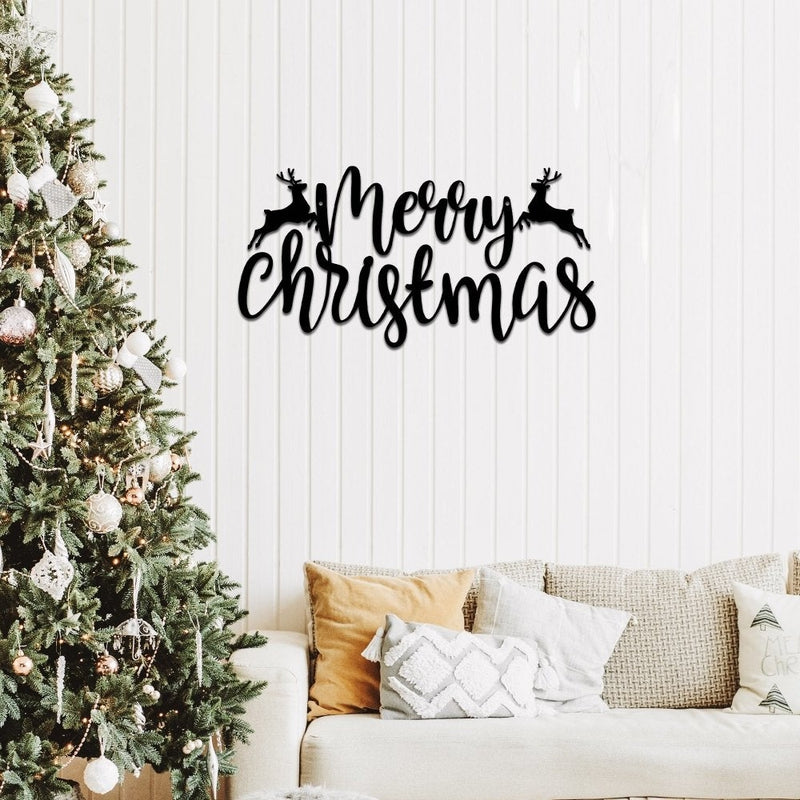 Merry Christmas Metal Sign for Best Christmas Gift - iWantDIY