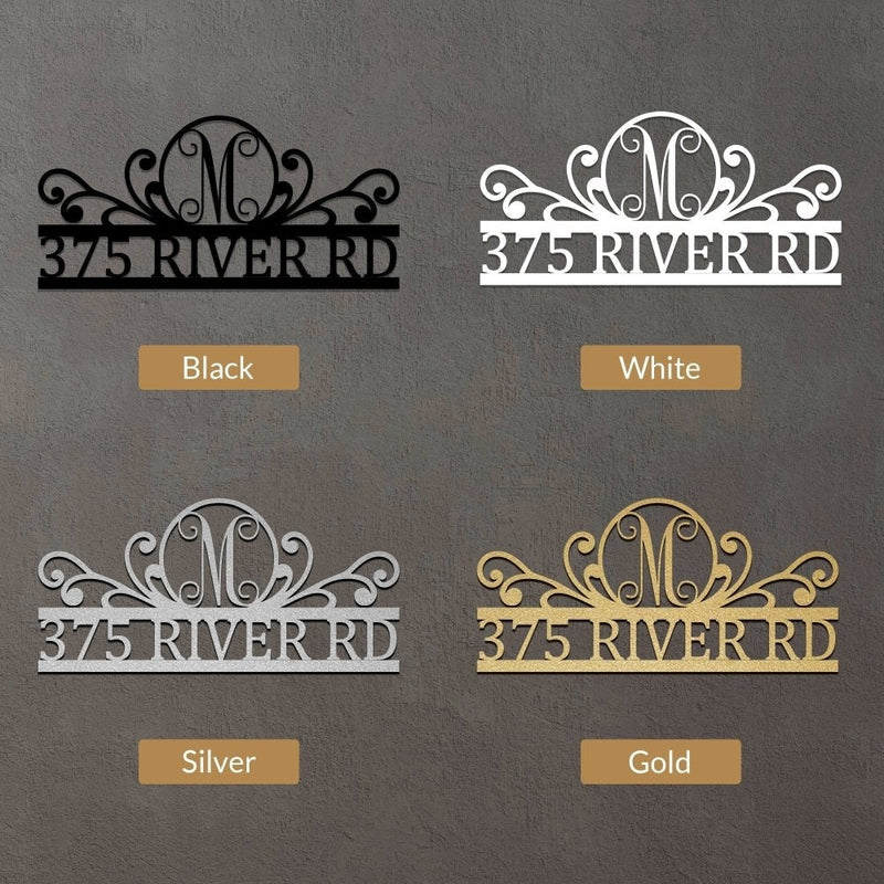 Personalized Home Address Signs,  Metal House &amp; Garden Number Signs