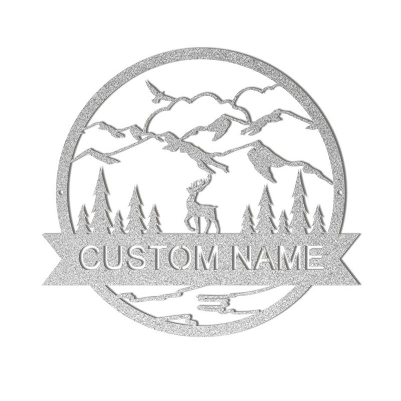 Personalized Deer Metal Sign Name Signs for Best Christmas Gift - iWantDIY