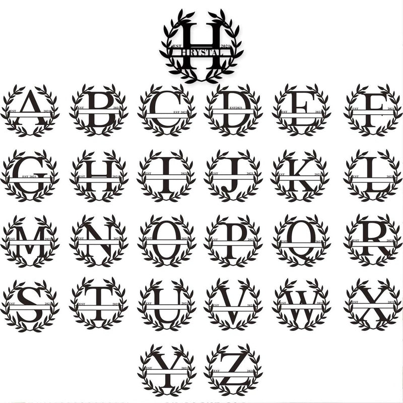 Personalized Family Name Metal Sign for Your Home - iWantDIY