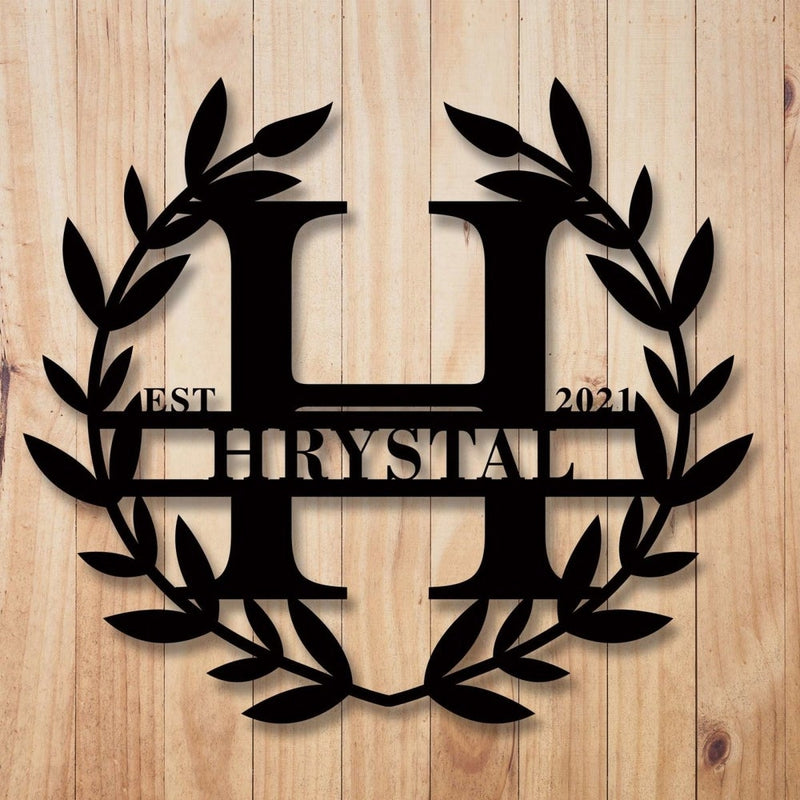 Personalized Family Name Metal Sign for Your Home - iWantDIY