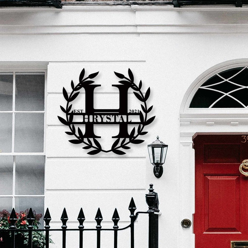 Personalized Family Name Metal Sign for Your Home - iWantDIY