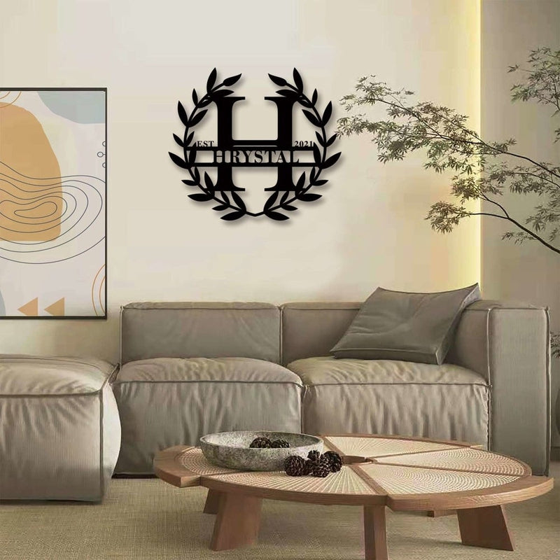 Personalized Family Name Metal Sign for Your Home - iWantDIY