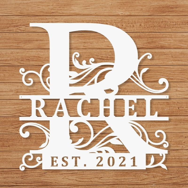 Personalized Steel Monogram Name Signs - iWantDIY