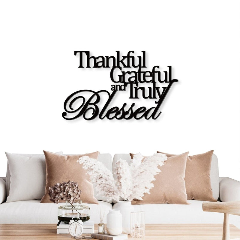 Thanksgiving Metal Sign Wall Art - iWantDIY