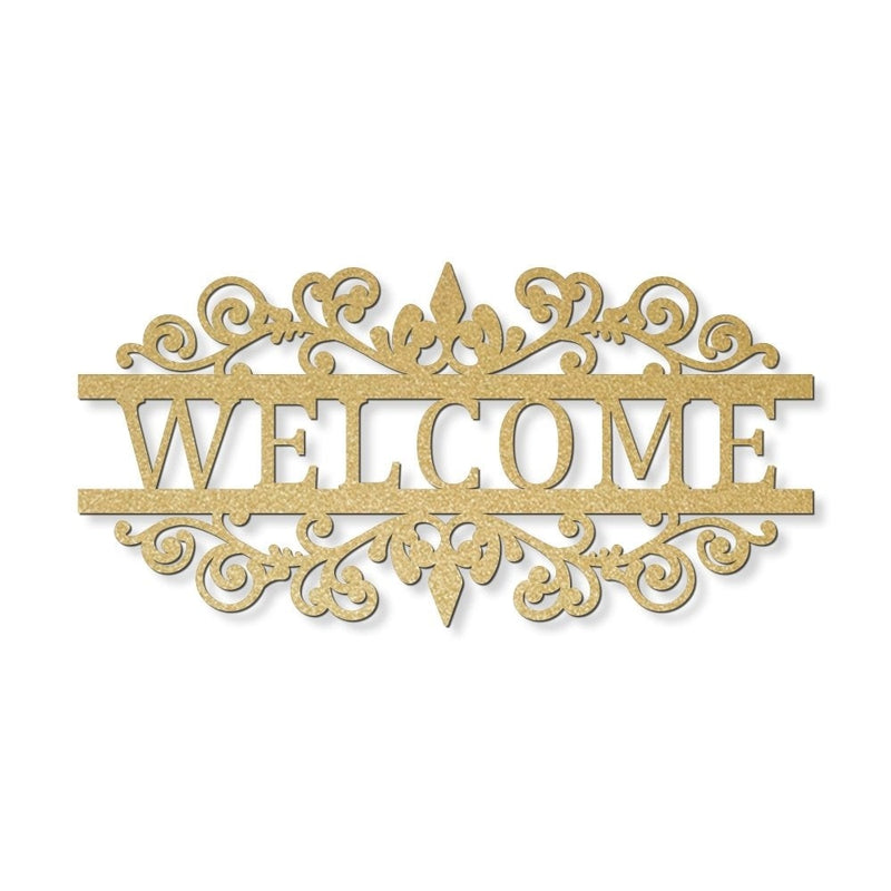 Welcome Metal Sign for Home &amp; Garden - iWantDIY