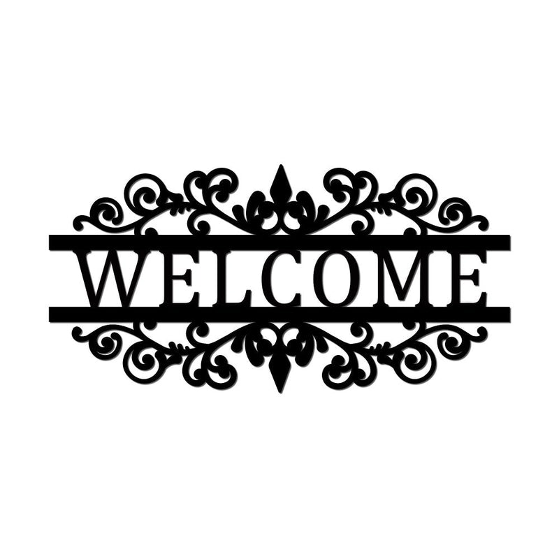 Welcome Metal Sign for Home & Garden - iWantDIY